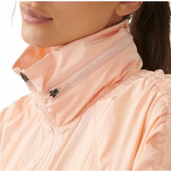 Free People Way Home Packable Jacket Peach Size XS - Picture 4 of 10